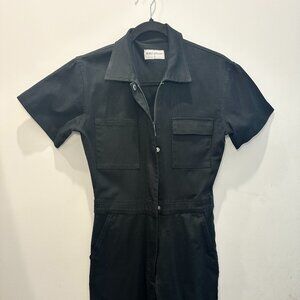 Rivet Utility Black Jumpsuit Women's Size Small